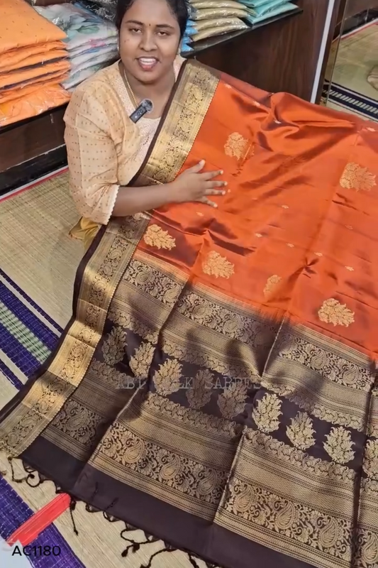 Kanchipuram Dusk Saree