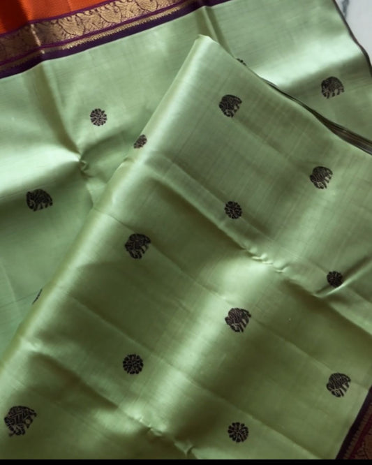 Multi Shades Silk Saree