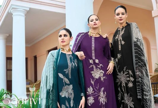 Siddhi Sagar SAANVI Collection Elegant Winter Wear Suit Set With Digital Print Dupatta