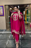 Elegant Chinon Sharara Set with Heavy Embroidery