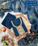 Premium Roman Suit Set with Chanderi Digital Print Dupatta