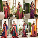 Wedding Wear Art Silk Saree with Brocade Blouse