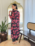 Elegant Georgette Top with Chanderi Silk Bottom & Dupatta Set