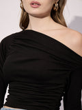 Stretchable Asymmetrical Ruched Top