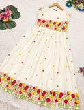 Elegant Maska Cotton Embroidered Kurti | Short Sleeve | Fully Lined