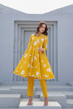 Premium Cotton Kurta Pant Set with Elegant Print & Designer Plazo