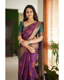 Wedding Wear Art Silk Saree with Brocade Blouse