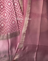 Anvika Pink Banarasi Silk Saree