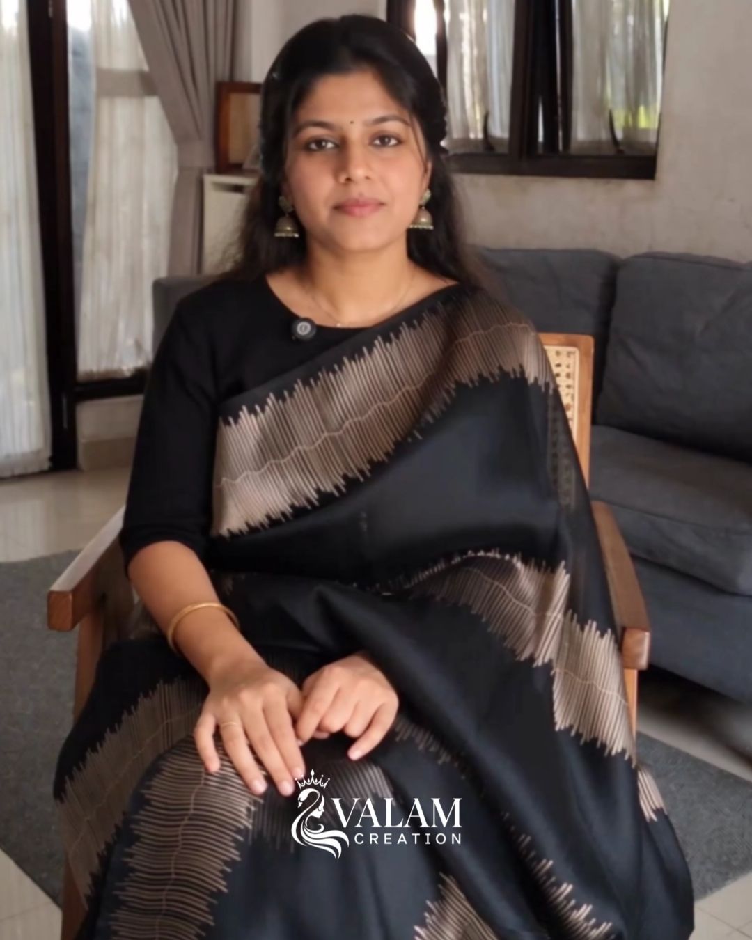 Black Cocktail Saree