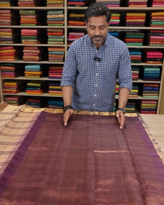 Burberry Checks Kanchipuram Saree