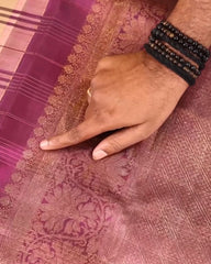 Burberry Checks Kanchipuram Saree