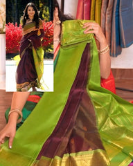 Cofee Vaira Oosi Silk Saree