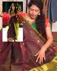 Cofee Vaira Oosi Silk Saree