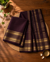 Dark Cofee Kanjivaram silk Saree