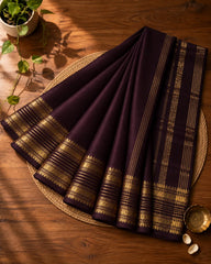 Dark Cofee Kanjivaram silk Saree