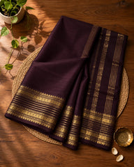 Dark Cofee Kanjivaram silk Saree