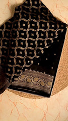 Golden Bloom Banarasi Silk Saree