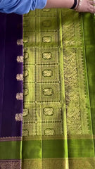 Vibrant Parrot Weave Saree