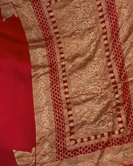 Deep Red Silk Saree