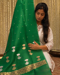 Emerald Weave Zari Suit Set