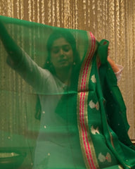 Emerald Weave Zari Suit Set