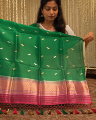 Emerald Weave Zari Suit Set