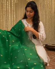 Emerald Weave Zari Suit Set