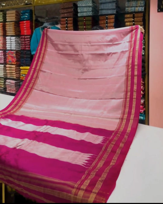 Gulabi Silk Saree