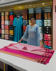Gulabi Silk Saree