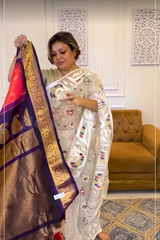 Indra-Neelam Silk Saree