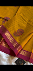 Mustard Monarch Saree
