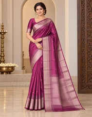 Kanchi Blush Silk Saree