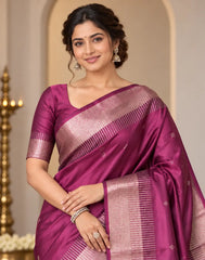 Kanchi Blush Silk Saree