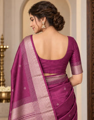 Kanchi Blush Silk Saree