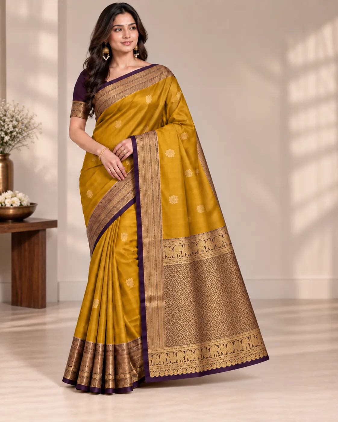 Kosaing Kanjivaram Silk Saree