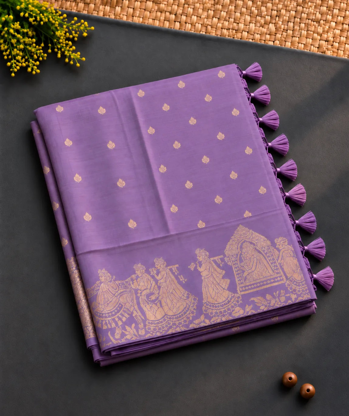 Mauve Silk Saree