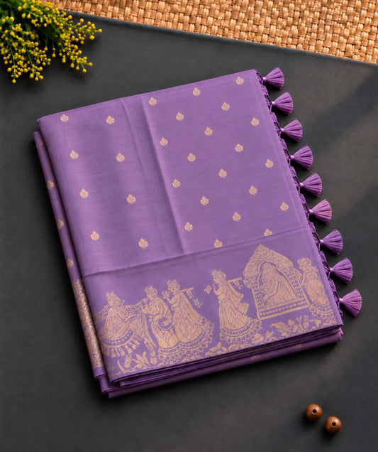 Mauve Silk Saree