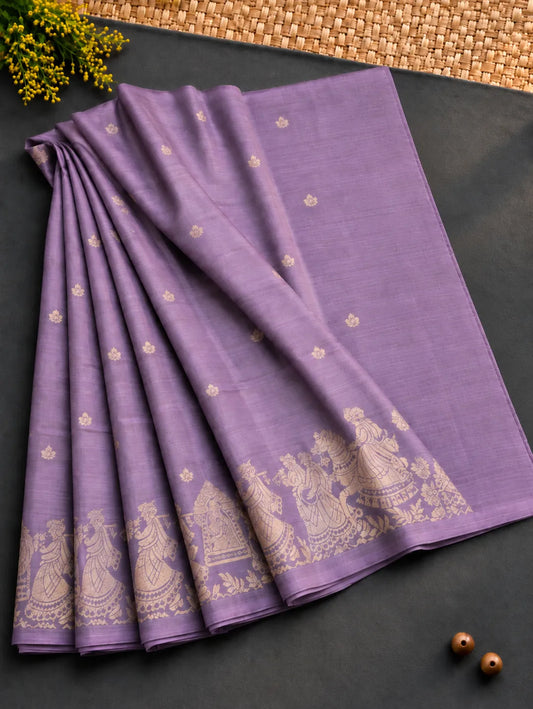 Mauve Silk Saree