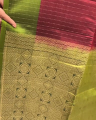 Mayil Charm Maroon Silk Saree