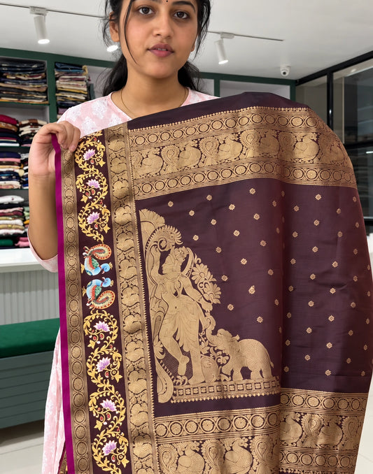 Mazhori Tanjore Silk Saree