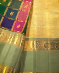 Multi Chex Silk Saree