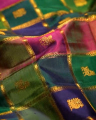 Multi Chex Silk Saree