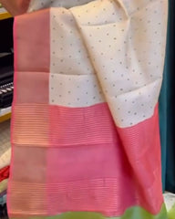 Polka Cotton Silk Saree