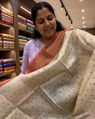 Polka Cotton Silk Saree