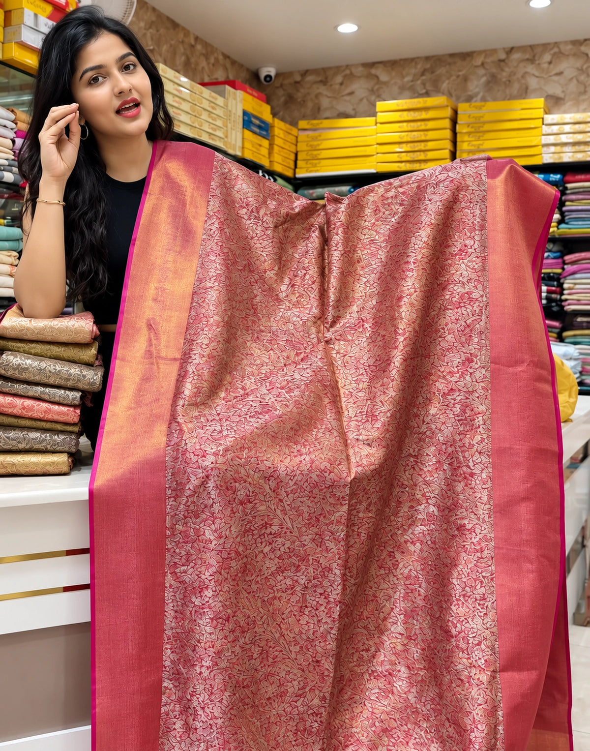 Ponmira Tissue Kanjivaram Silk Saree