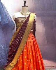 Rust Orange Lahenga Set
