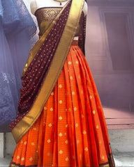 Rust Orange Lahenga Set