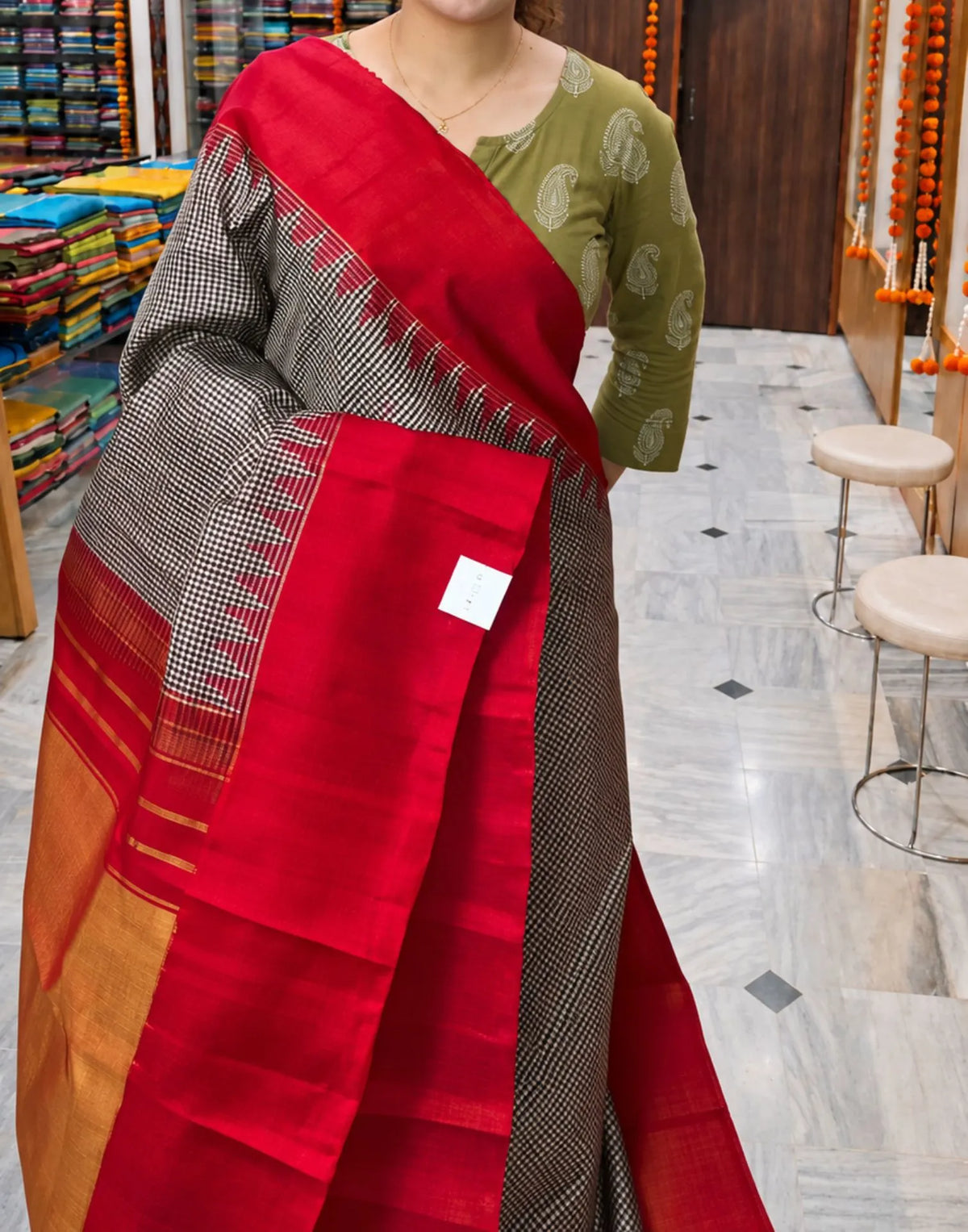Semmai Madras Checks Silk Saree