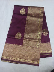 Soft Lichi Silk Saree with All-Over Jacquard Work & Matching Blouse – Elegant Traditional Wear