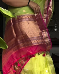 Zest Lime Silk Saree